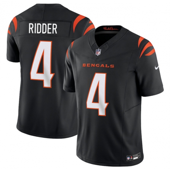 Men's Cincinnati Bengals #4 Desmond Ridder Black 2025 F.U.S.E. Vapor Untouchable Limited Football Stitched Jersey - Ujersey
