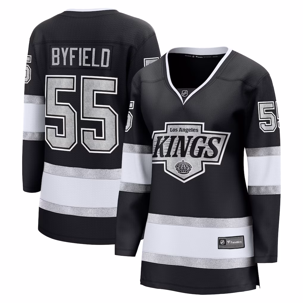 Women's Los Angeles Kings Quinton Byfield Fanatics Black Home Breakaway Jersey - Ujersey