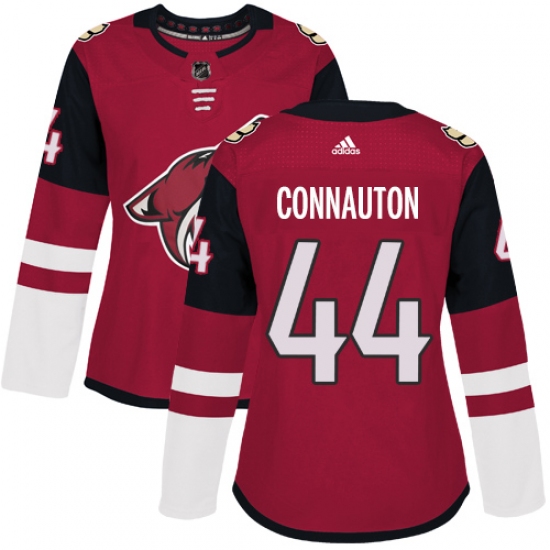 Women's Adidas Arizona Coyotes #44 Kevin Connauton Authentic Burgundy Red Home NHL Jersey - Ujersey
