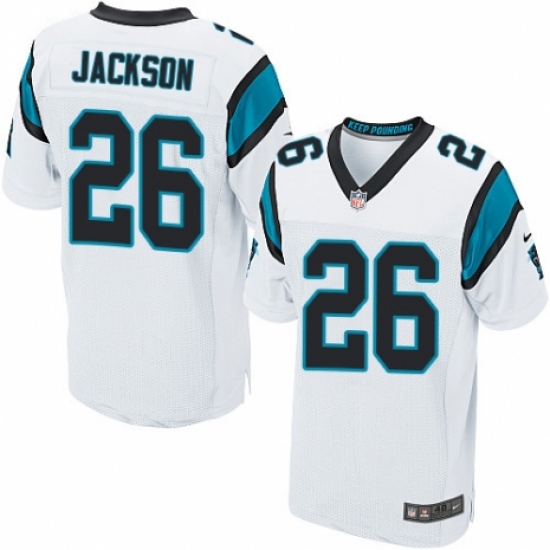 Men's Nike Carolina Panthers #26 Donte Jackson Elite White NFL Jersey - Ujersey
