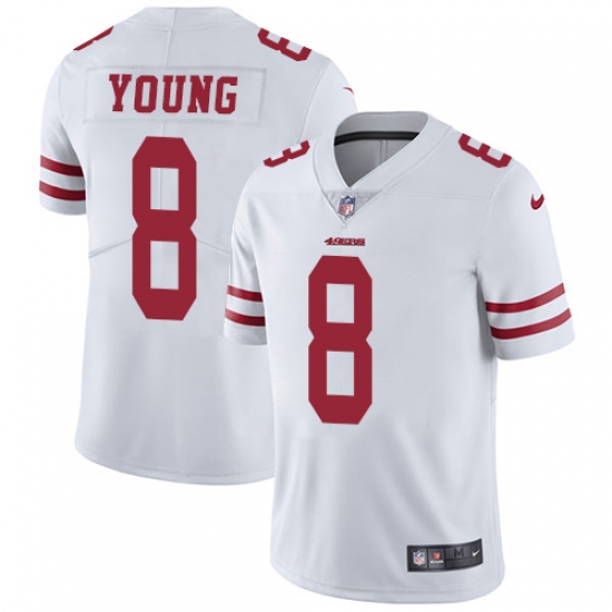 Youth Nike San Francisco 49ers #8 Steve Young Elite White NFL Jersey - Ujersey