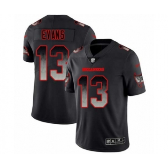 Men's Tampa Bay Buccaneers #13 Mike Evans Limited Black Smoke Fashion Football Jersey - Ujersey