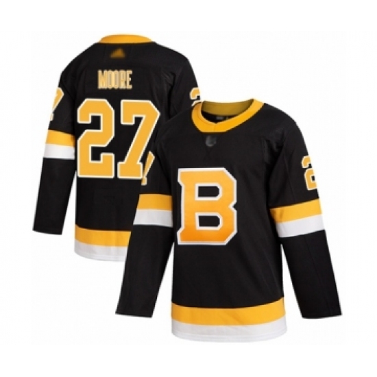 Men's Boston Bruins #27 John Moore Authentic Black Alternate Hockey Jersey - Ujersey