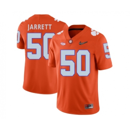 Clemson Tigers 50 Grady Jarrett Orange With Diamond Logo College Football Jersey - Ujersey