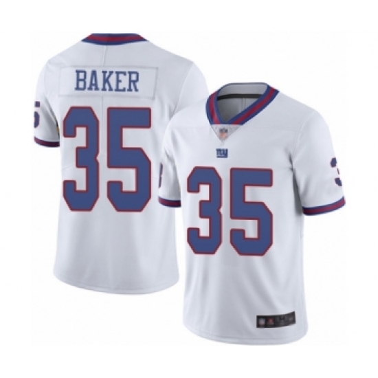 Men's New York Giants #35 Deandre Baker Limited White Rush Vapor Untouchable Football Jersey - Ujersey