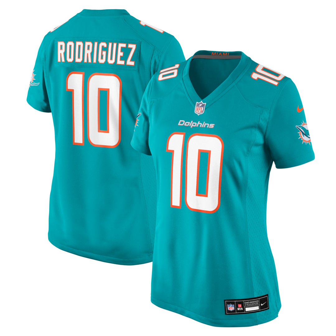 Women's Miami Dolphins Jacob Rodriguez Nike Aqua Team Game Jersey - Ujersey