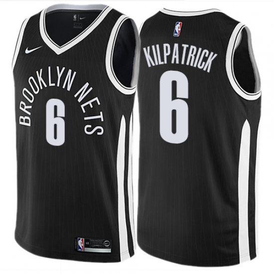 Women's Nike Brooklyn Nets #6 Sean Kilpatrick Swingman Black NBA Jersey - City Edition - Ujersey