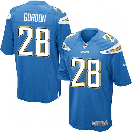Men's Nike Los Angeles Chargers #28 Melvin Gordon Game Electric Blue Alternate NFL Jersey - Ujersey