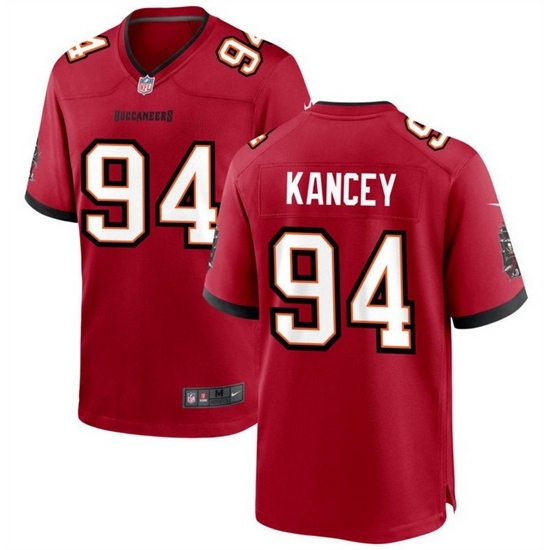 Men's Tampa Bay Buccaneers #94 Calijah Kancey Red 2023 Draft Stitched Game Jersey - Ujersey
