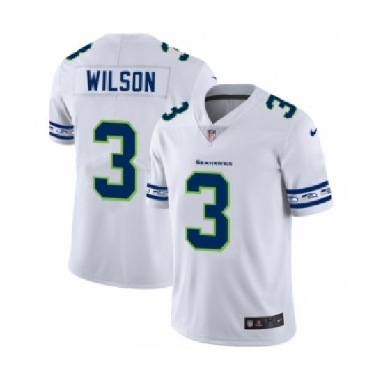 Men's Seattle Seahawks #3 Russell Wilson White Team Logo Cool Edition Jersey - Ujersey