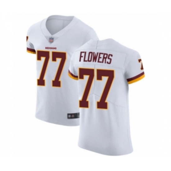 Men's Washington Redskins #77 Ereck Flowers White Vapor Untouchable Elite Player Football Jersey