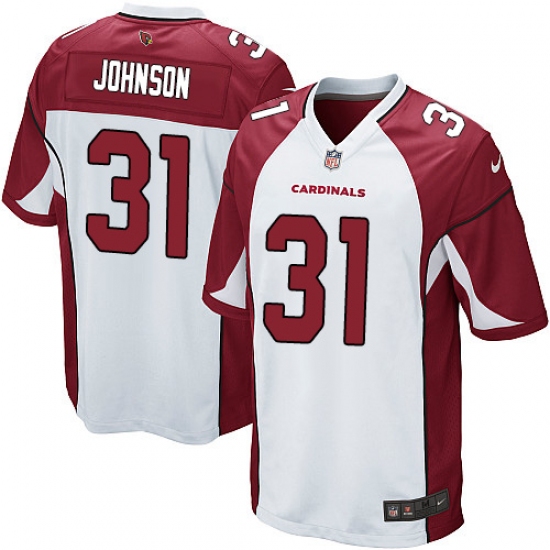 Men's Nike Arizona Cardinals #31 David Johnson Game White NFL Jersey - Ujersey