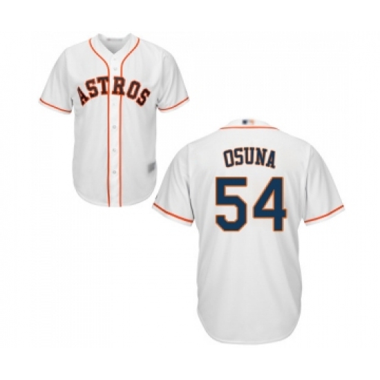 Youth Houston Astros #54 Roberto Osuna Authentic White Home Cool Base Baseball Jersey - Ujersey