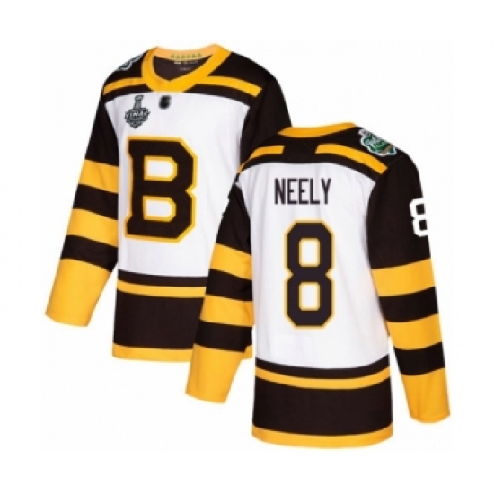 Youth Boston Bruins #8 Cam Neely Authentic White Winter Classic 2019 Stanley Cup Final Bound Hockey Jersey - Ujersey
