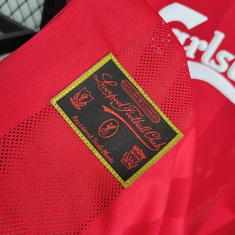 Liverpool Retro Football Jersey Home Custom Shirt 1995/96 - ujerseystore