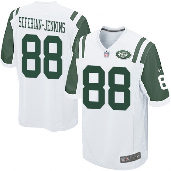 Men's Nike New York Jets #88 Austin Seferian-Jenkins Game White NFL Jersey - Ujersey