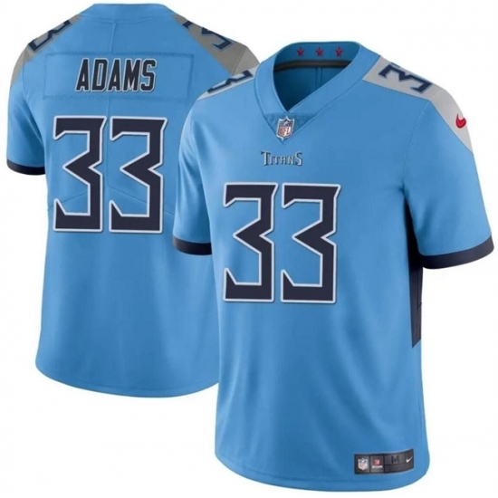Youth Tennessee Titans #33 Jamel Adams Blue Vapor Limited Stitched Football Jersey - Ujersey