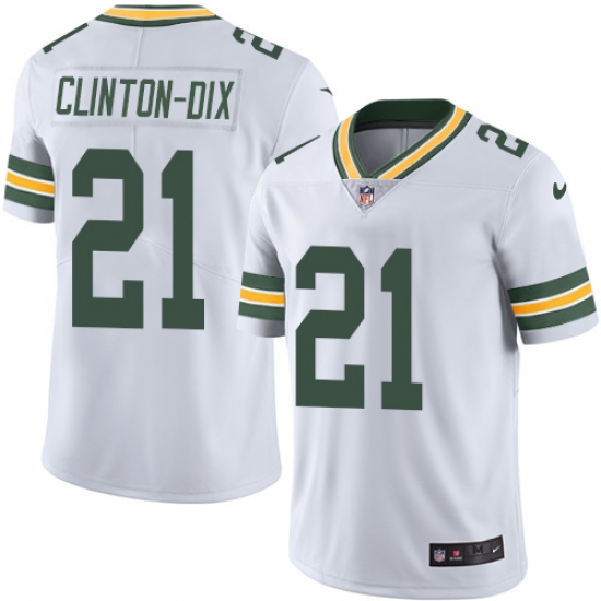 Men's Nike Green Bay Packers #21 Ha Ha Clinton-Dix White Vapor Untouchable Limited Player NFL Jersey - Ujersey