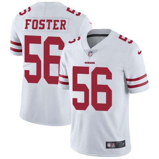 Men's Nike San Francisco 49ers #56 Reuben Foster White Vapor Untouchable Limited Player NFL Jersey - Ujersey