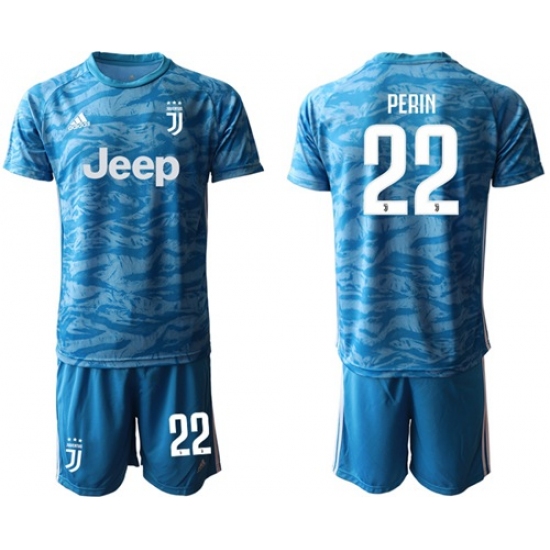 Juventus #22 Perin Light Blue Soccer Club Jersey