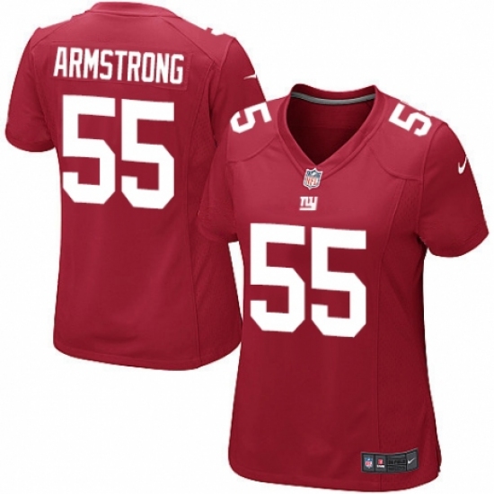 Women's Nike New York Giants #55 Ray-Ray Armstrong Game Red Alternate NFL Jersey - Ujersey