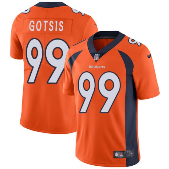 Youth Nike Denver Broncos #99 Adam Gotsis Orange Team Color Vapor Untouchable Limited Player NFL Jersey - Ujersey