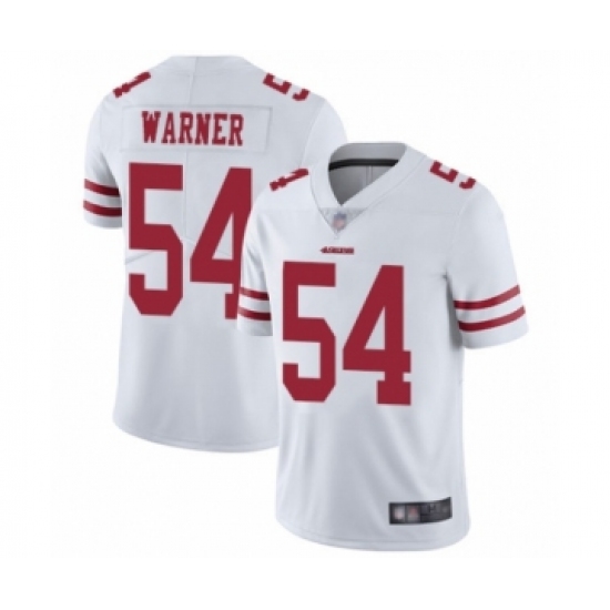 Men's San Francisco 49ers #54 Fred Warner White Vapor Untouchable Limited Player Football Jersey - Ujersey