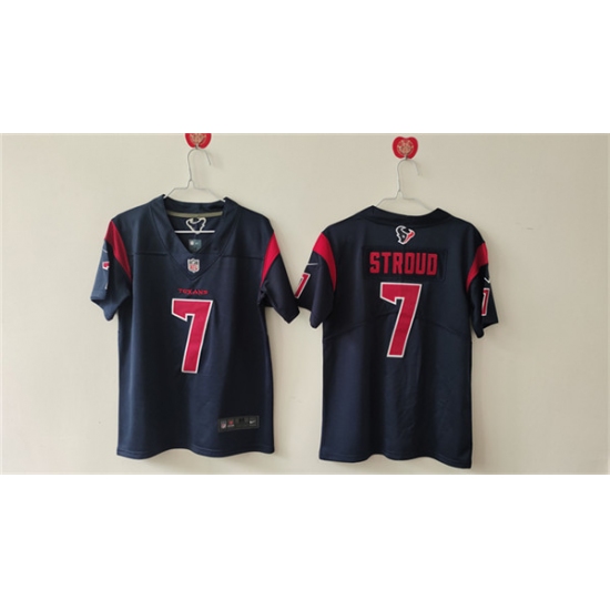 Women's Houston Texans #7 C.J. Stroud Navy Vapor Untouchable Limited Stitched Jersey (Run Small)