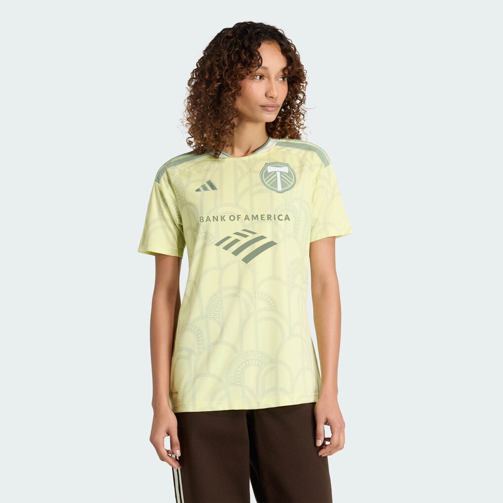 Women's Portland Timbers adidas Yellow 2026 Civic Stadium Kit Replica Jersey - Ujersey