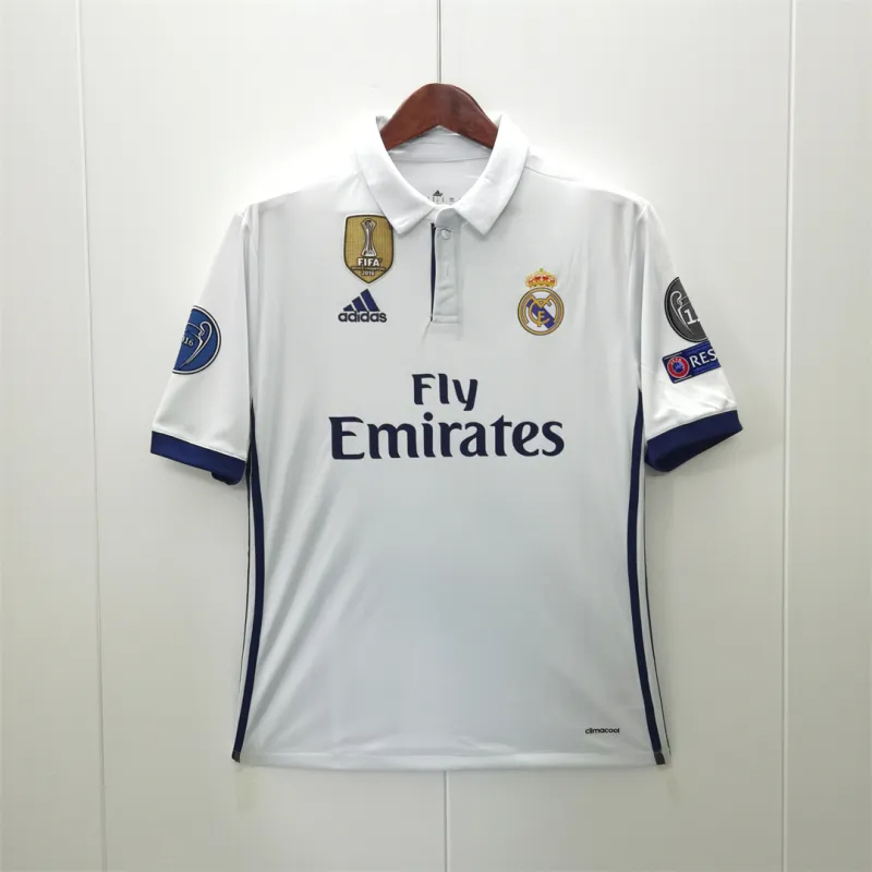 Real Madrid Retro Jersey Home Soccer Shirt 2016/17 - Ujersey NHL