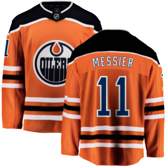Youth Edmonton Oilers #11 Mark Messier Fanatics Branded Orange Home Breakaway NHL Jersey - Ujersey