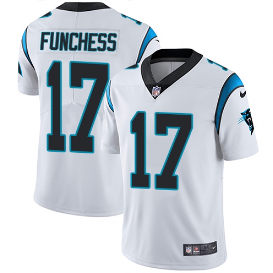 Men's Nike Carolina Panthers #17 Devin Funchess White Vapor Untouchable Limited Player NFL Jersey - Ujersey