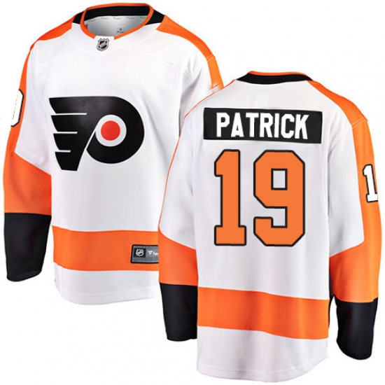 Men's Philadelphia Flyers #19 Nolan Patrick Fanatics Branded White Away Breakaway NHL Jersey - Ujersey