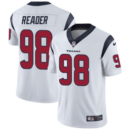 Youth Nike Houston Texans #98 D.J. Reader White Vapor Untouchable Limited Player NFL Jersey - Ujersey