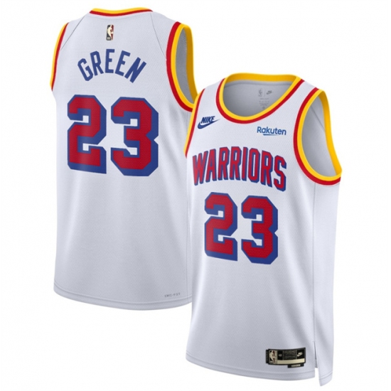 Men's Golden State Warriors #23 Draymond Green White 2024-25 Classic Edition Stitched Basketball Jersey - Ujersey