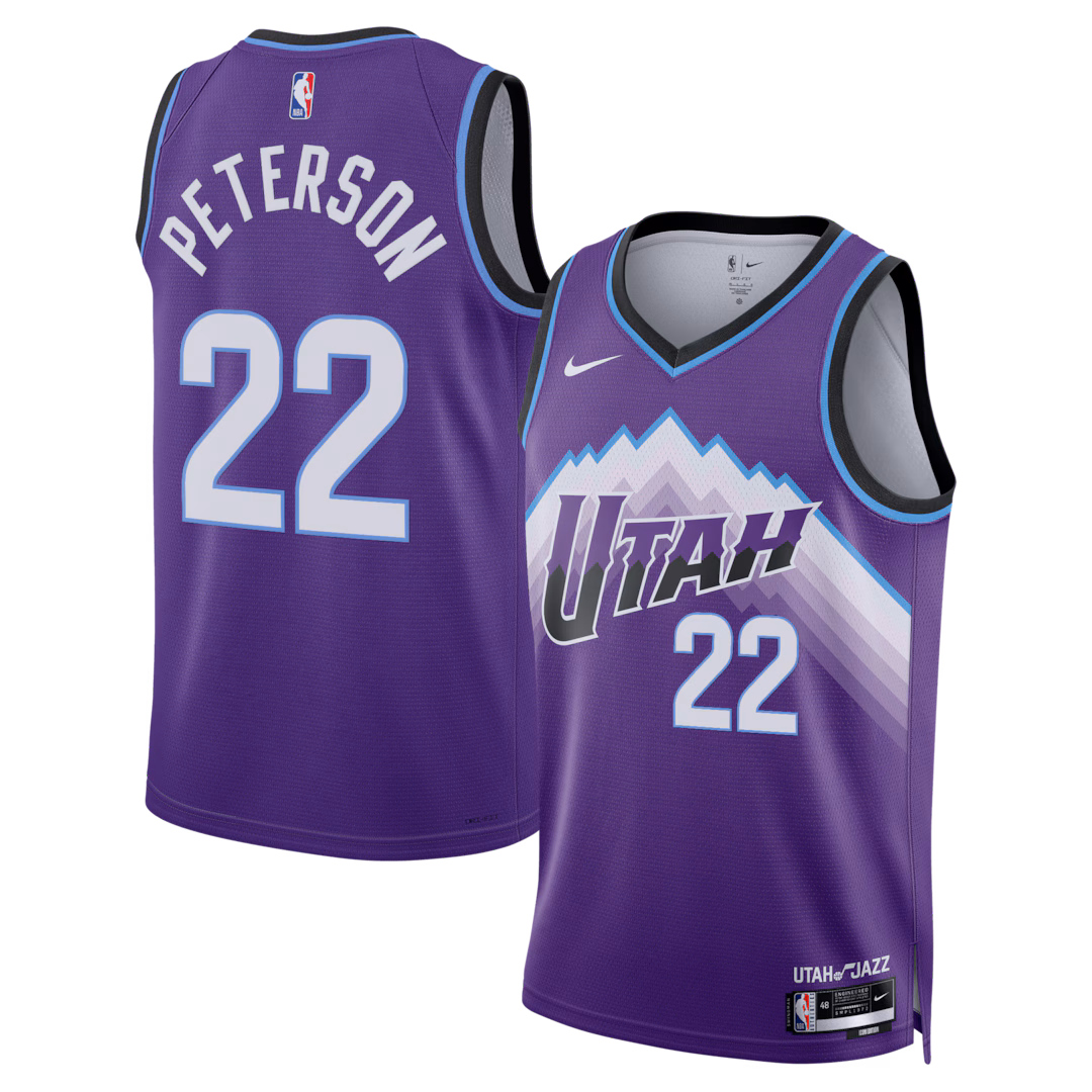 Unisex Utah Jazz Darryn Peterson Nike Purple 2026 NBA Draft Swingman Jersey - Icon Edition