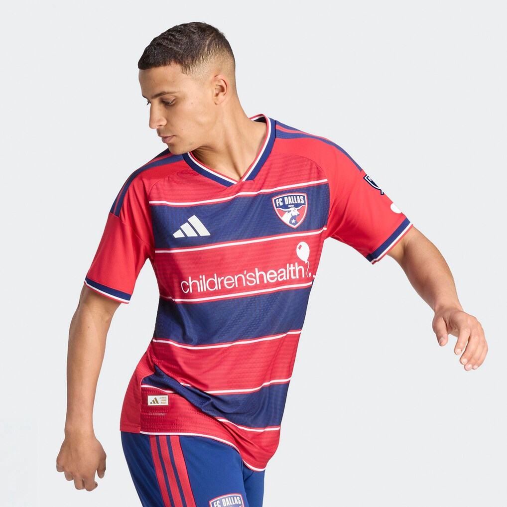 Men's FC Dallas adidas Red 2026 DNA Kit On-Field Authentic Patch Jersey - Ujersey