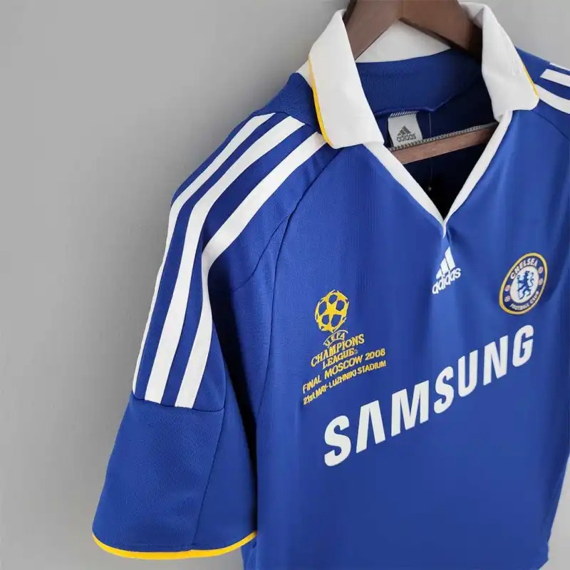 Chelsea Retro Football Jersey Home Shirt UCL Final 2007-08 - Ujersey NHL