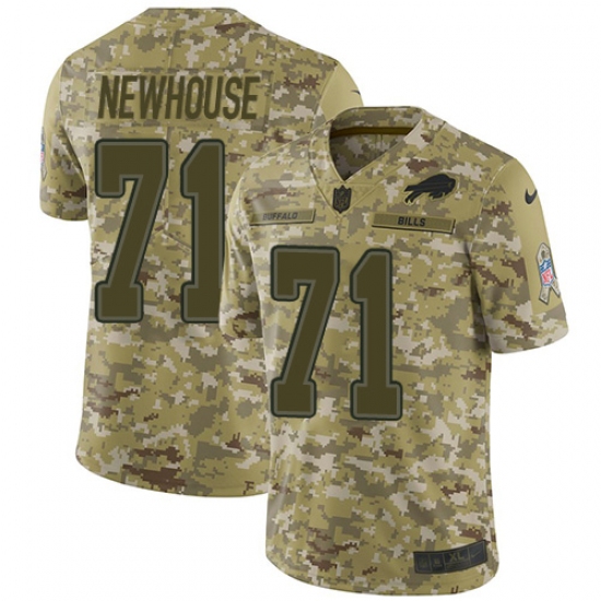 Youth Nike Buffalo Bills #71 Marshall Newhouse Limited Camo 2018 Salute to Service NFL Jersey - Ujersey