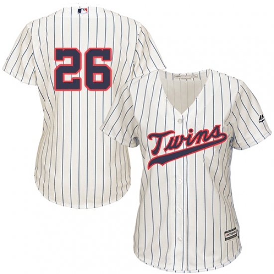Women's Majestic Minnesota Twins #26 Max Kepler Replica Cream Alternate Cool Base MLB Jersey - Ujersey