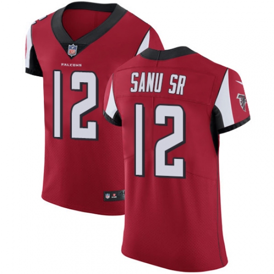 Men's Nike Atlanta Falcons #12 Mohamed Sanu Red Team Color Vapor Untouchable Elite Player NFL Jersey - Ujersey