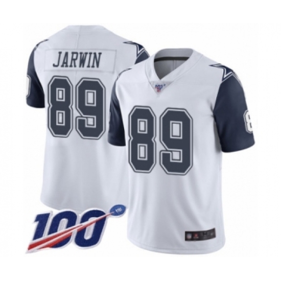Youth Dallas Cowboys #89 Blake Jarwin Limited White Rush Vapor Untouchable 100th Season Football Jersey - Ujersey