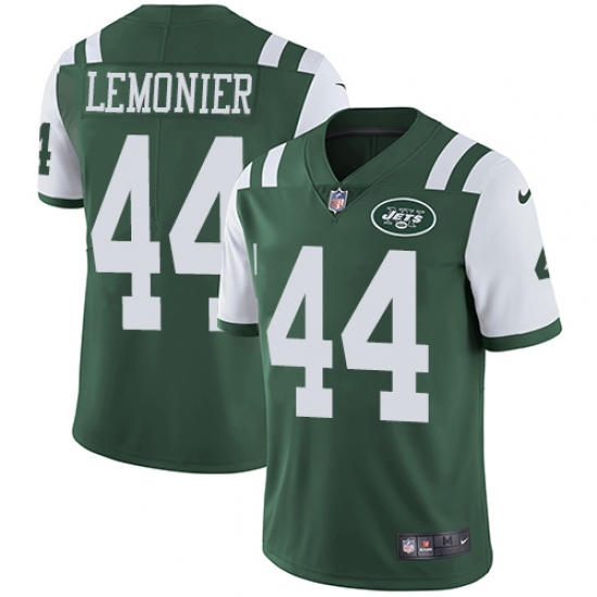 Youth Nike New York Jets #44 Corey Lemonier Green Team Color Vapor Untouchable Limited Player NFL Jersey - Ujersey