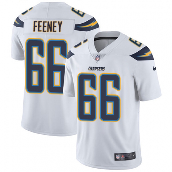 Youth Nike Los Angeles Chargers #66 Dan Feeney Elite White NFL Jersey - Ujersey