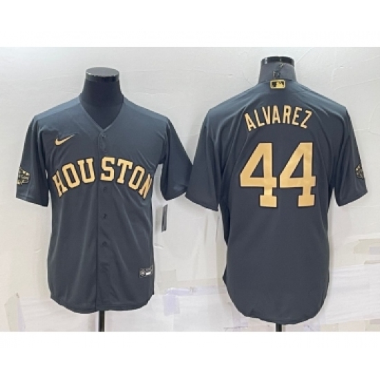 Men's Houston Astros #44 Yordan Alvarez Grey 2022 All Star Stitched Cool Base Nike Jersey - Ujersey