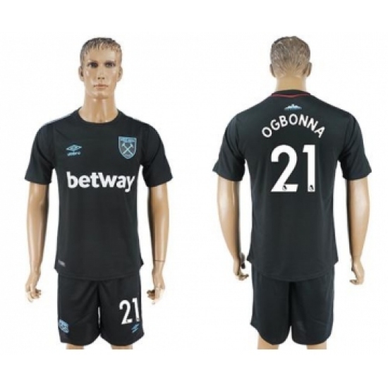 West Ham United #21 Ogbonna Away Soccer Club Jersey