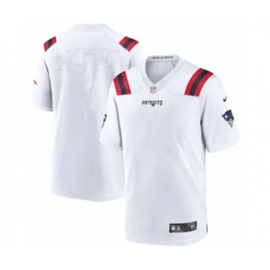 Men's Nike New England Patriots White Blank Limited Stitched Jersey - Ujersey