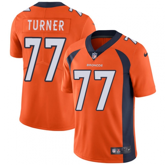 Youth Nike Denver Broncos #77 Billy Turner Orange Team Color Vapor Untouchable Limited Player NFL Jersey - Ujersey