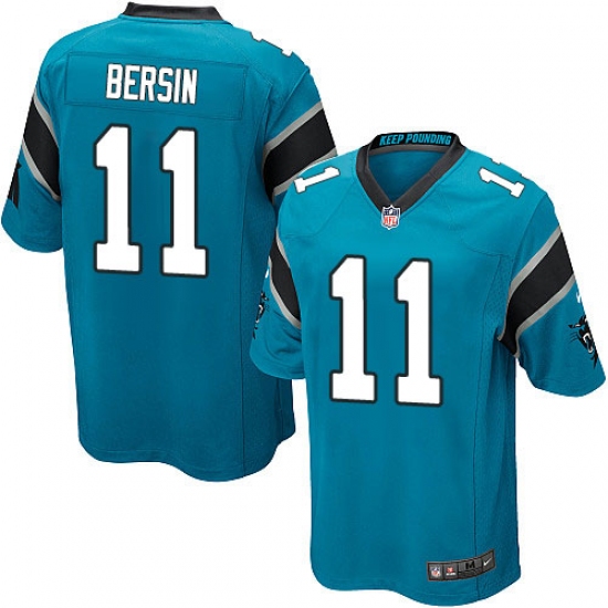 Men's Nike Carolina Panthers #11 Brenton Bersin Game Blue Alternate NFL Jersey - Ujersey