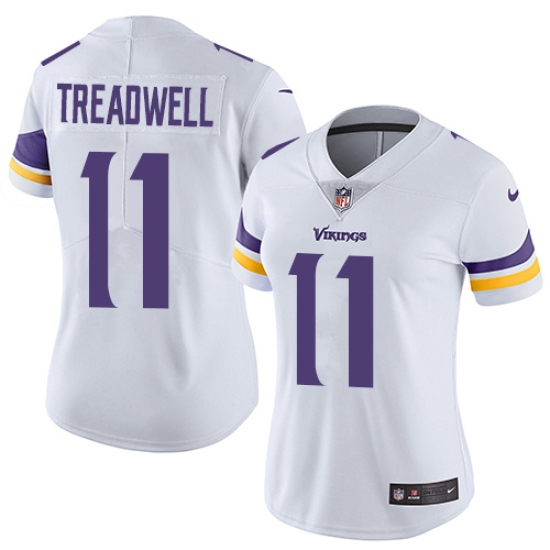 Women's Nike Minnesota Vikings #11 Laquon Treadwell White Vapor Untouchable Limited Player NFL Jersey - Ujersey
